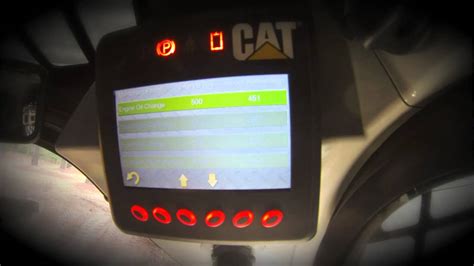 cat skid steer control panel|high idle speed cat monitor.